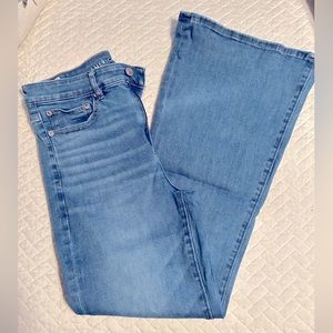 AE stretch super high-waisted flare jeans